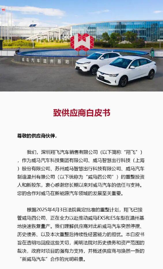 威馬復(fù)活前景幾何？零參保接盤(pán)方與市場(chǎng)瓜分下的生存挑戰(zhàn)
